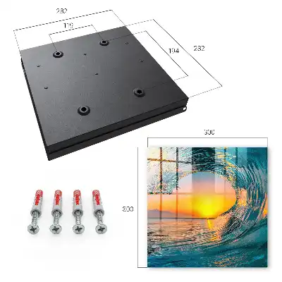 Key box for home Wave sunset sun sea