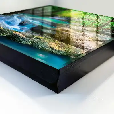 Wall mounted key cabinet Paradise oasis of jungle greenery