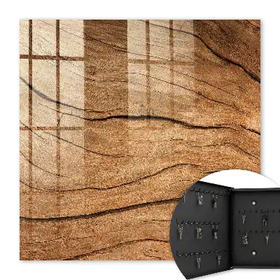 Key cabinet Wooden texture, the coziness of nature