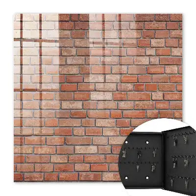 Key box for home Brick wall with brick arrangement