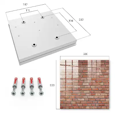 Key box for home Brick wall with brick arrangement