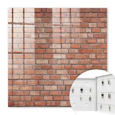 Key box for home Brick wall with brick arrangement