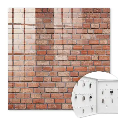 Key box for home Brick wall with brick arrangement