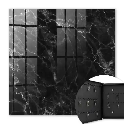 Wall mounted key box Marble depth shades of structure