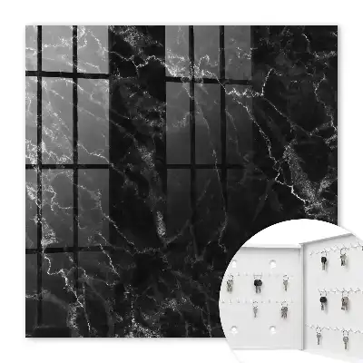Wall mounted key box Marble depth shades of structure