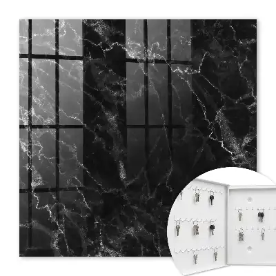 Wall mounted key box Marble depth shades of structure