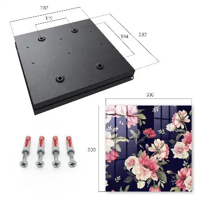 Key box for home Romantic flowers in a dark background
