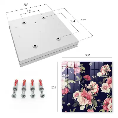 Key box for home Romantic flowers in a dark background