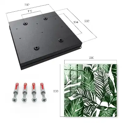 Wall mounted key cabinet Plant patterns diversify the space