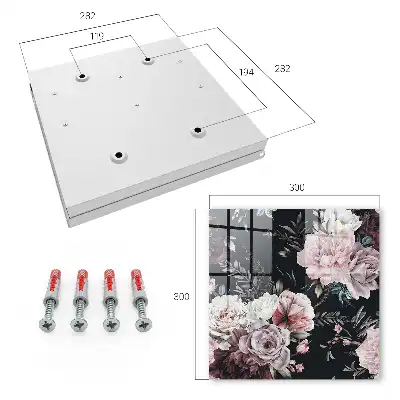 Key box for home Floral charm in a dark background