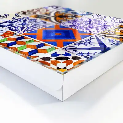 Key cabinet Colorful tiles inspired by traditions