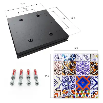 Key cabinet Colorful tiles inspired by traditions