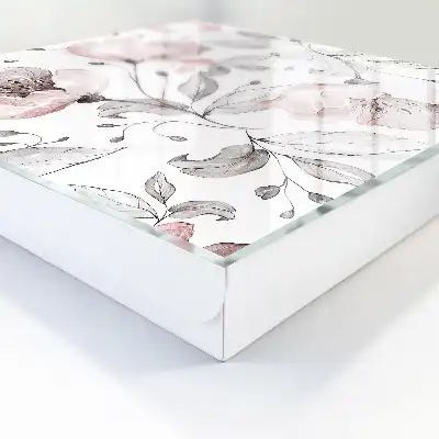 Wall mounted key box Romantic pattern in delicate pastels