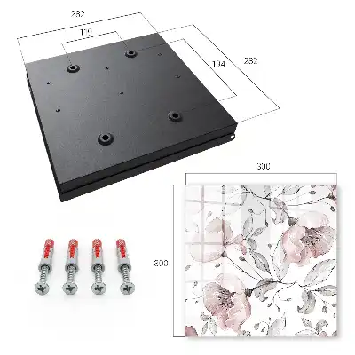 Wall mounted key box Romantic pattern in delicate pastels