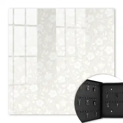 Key box for home Floral pattern in shades of beige