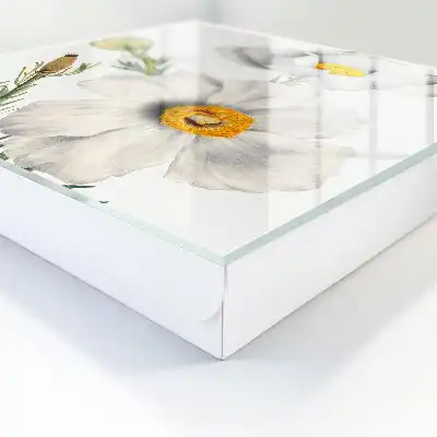 Wall mounted key box Flowers nature with greenery centers