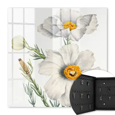 Wall mounted key box Flowers nature with greenery centers