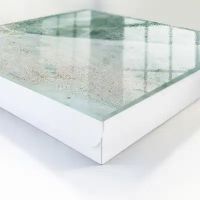 Wall mounted key box Marble elegance of beige accents