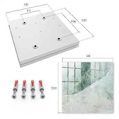 Wall mounted key box Marble elegance of beige accents