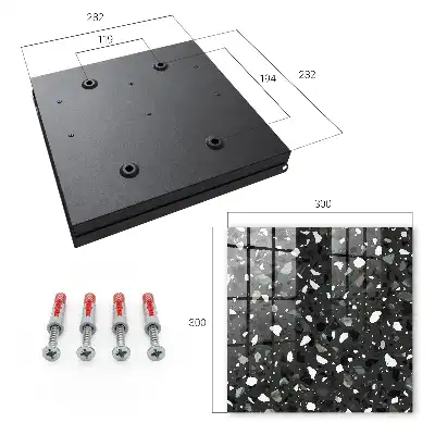 Key box for home Stylish mosaic in shades of gray