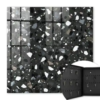 Key box for home Stylish mosaic in shades of gray