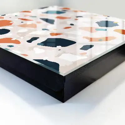 Wall mounted key box Colorful chaos in an abstract style