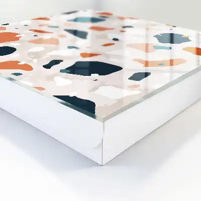 Wall mounted key box Colorful chaos in an abstract style