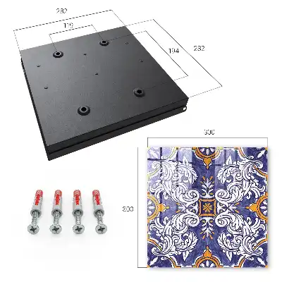 Wall mounted key box Plant ornament with motifs
