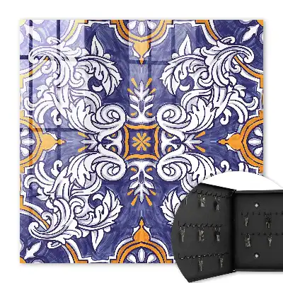 Wall mounted key box Plant ornament with motifs