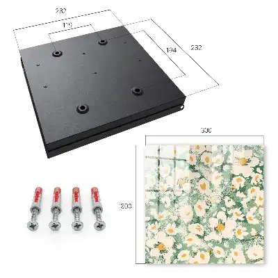 Decorative key box Floral boho pattern