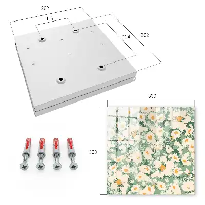 Decorative key box Floral boho pattern