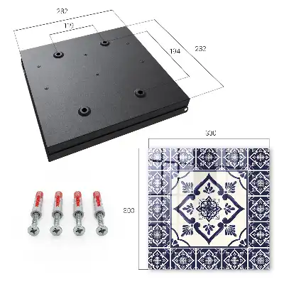 Wall mounted key cabinet Classic elegance with floral motifs