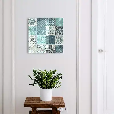 Key cabinet Retro mosaic with geometric patterns