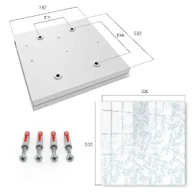 Key box for home Floral pattern in bright colors