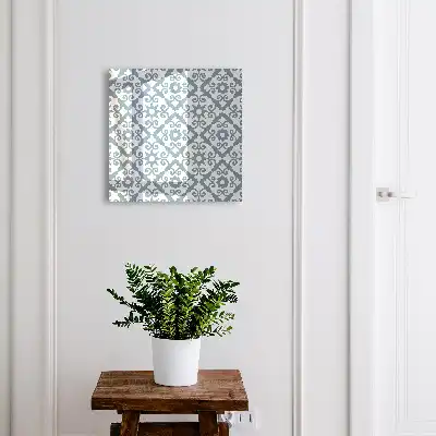 Decorative key box Geometric elegance in shades of blue