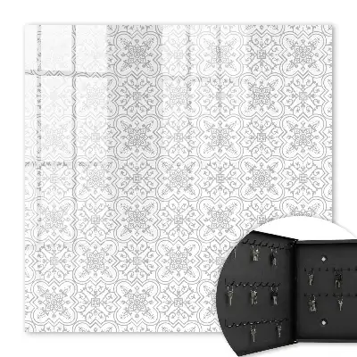 Key box for home Geometric pattern on a white background