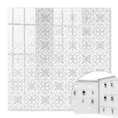 Key box for home Geometric pattern on a white background