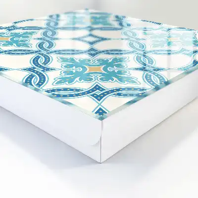 Decorative key box Decorative mosaic in shades of turquoise