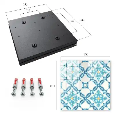 Decorative key box Decorative mosaic in shades of turquoise