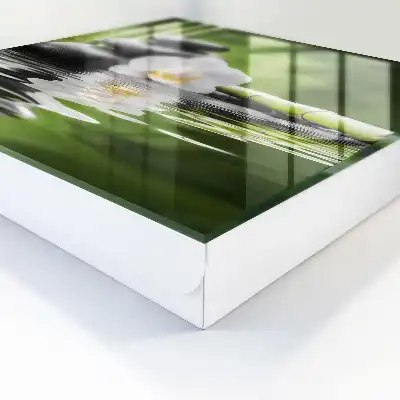Decorative key box Orchid zen stones in water