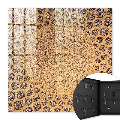 Wall mounted key box Geometric ornament full of details