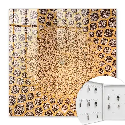 Wall mounted key box Geometric ornament full of details