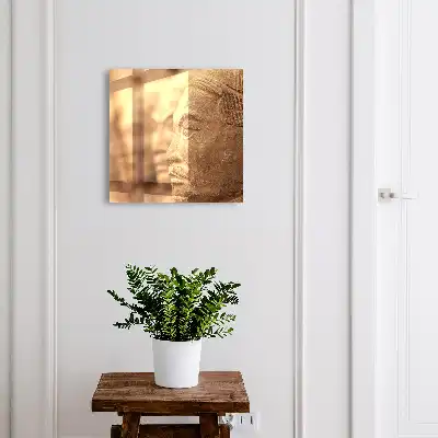 Wall mounted key cabinet Historical sculpture of clear details