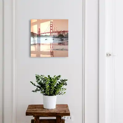 Wall mounted key box Sunset with the water in the background