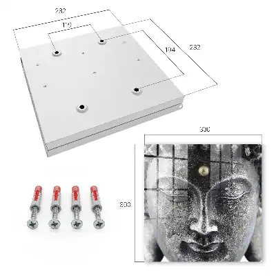 Wall mounted key box A Zen portrait full of harmony