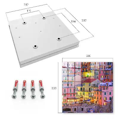 Wall mounted key cabinet The colors of the city vibrant with life