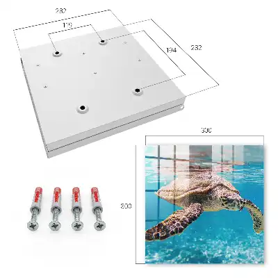 Decorative key box The underwater world of blue water