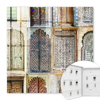 Key box for home Colorful windows with accents