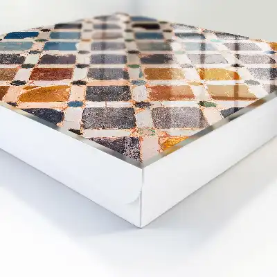 Wall mounted key cabinet A colorful mosaic full of life