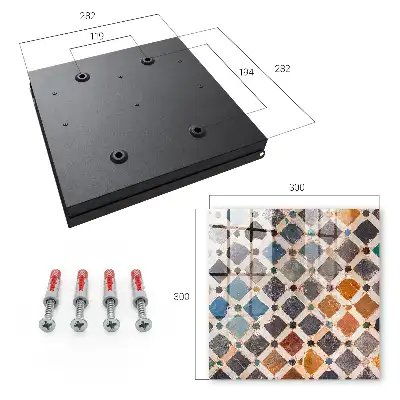 Wall mounted key cabinet A colorful mosaic full of life